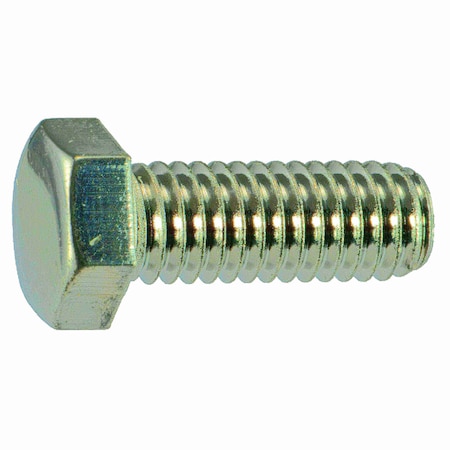 3/8-16 Hex Head Cap Screw, Polished 18-8 Stainless Steel, 1 In L, 6 PK